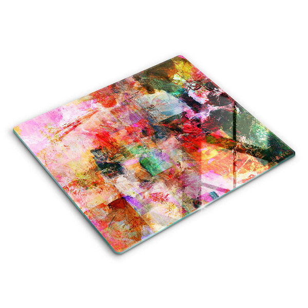 Cache plaque de cuisson Peinture abstraite