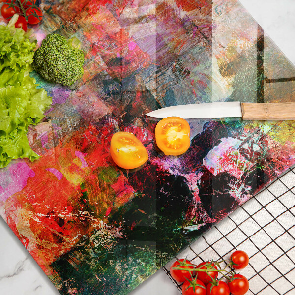 Cache plaque de cuisson Peinture abstraite