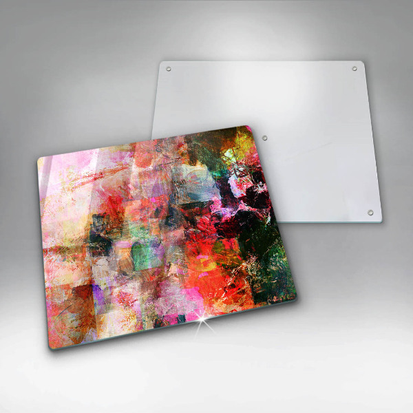 Cache plaque de cuisson Peinture abstraite