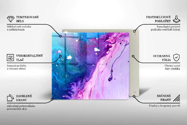 Protection plaque induction Encres d'abstraction