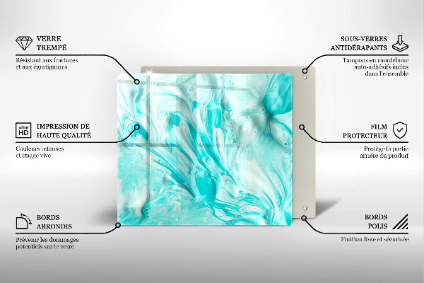 Protection plaque induction Peintures abstraites