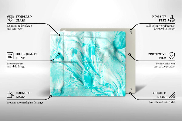 Protection plaque induction Peintures abstraites