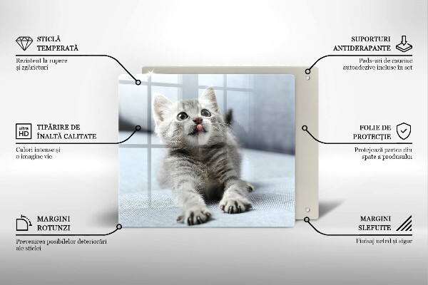 Cache plaque de cuisson Petit chaton mignon