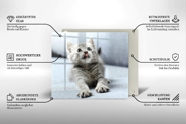 Cache plaque de cuisson Petit chaton mignon