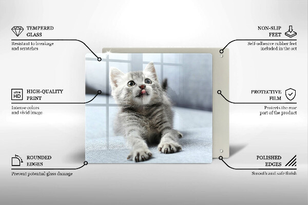 Cache plaque de cuisson Petit chaton mignon