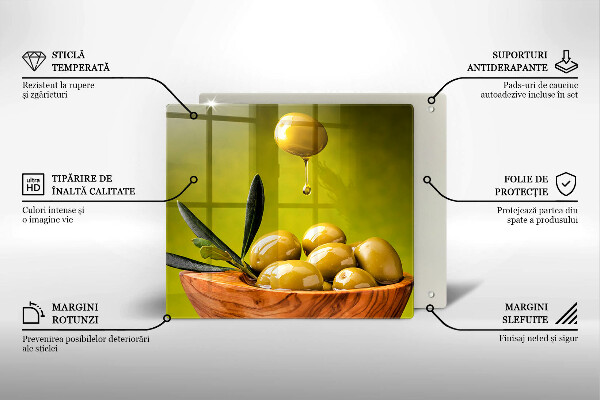 Cache plaque de cuisson Olives savoureuses