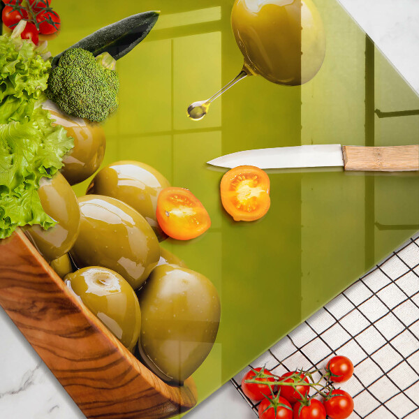 Cache plaque de cuisson Olives savoureuses