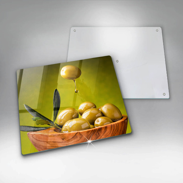 Cache plaque de cuisson Olives savoureuses