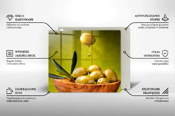 Cache plaque de cuisson Olives savoureuses