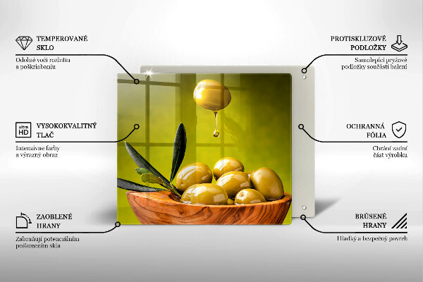 Cache plaque de cuisson Olives savoureuses