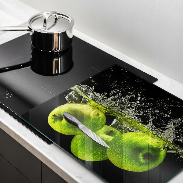 Cache plaque de cuisson Pommes vertes et eau