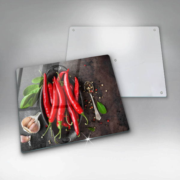 Cache plaque de cuisson Piments rouges