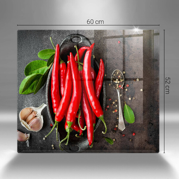 Cache plaque de cuisson Piments rouges