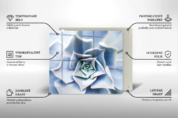 Cache plaque de cuisson Plante à fleurs