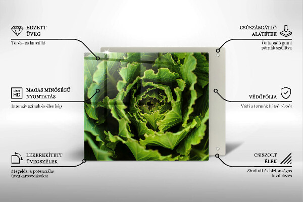 Cache plaque de cuisson Manger des feuilles de laitue