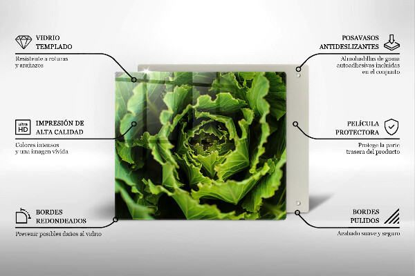 Cache plaque de cuisson Manger des feuilles de laitue