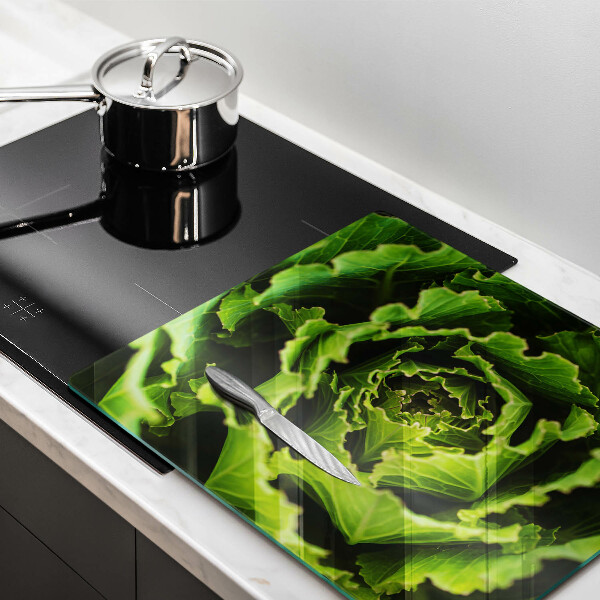 Cache plaque de cuisson Manger des feuilles de laitue