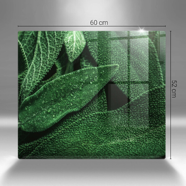 Cache plaque de cuisson Les feuilles de la plante