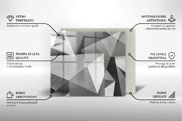 Cache plaque de cuisson Abstraction concrète et nette