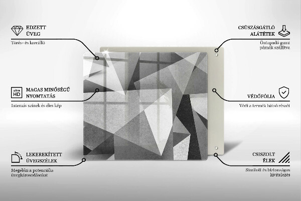 Cache plaque de cuisson Abstraction concrète et nette