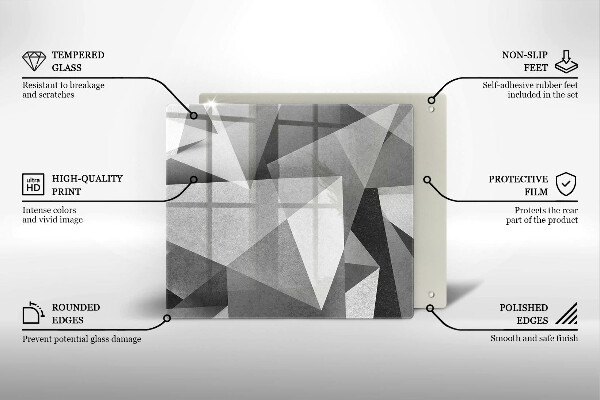 Cache plaque de cuisson Abstraction concrète et nette