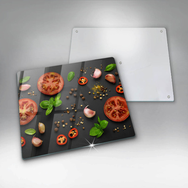 Cache plaque de cuisson Tomates et épices