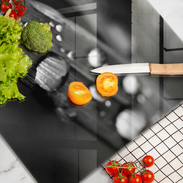 Cache plaque de cuisson La rosée tombe sur les feuilles