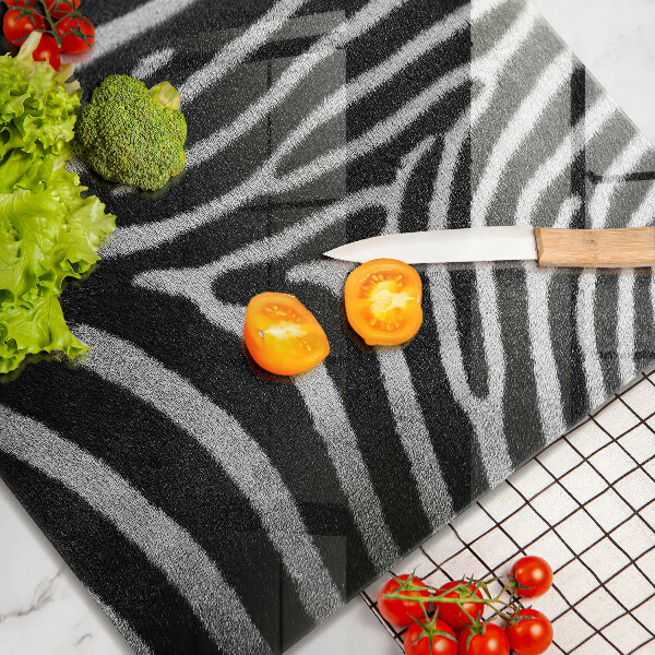Cache plaque de cuisson Rayures zébrées