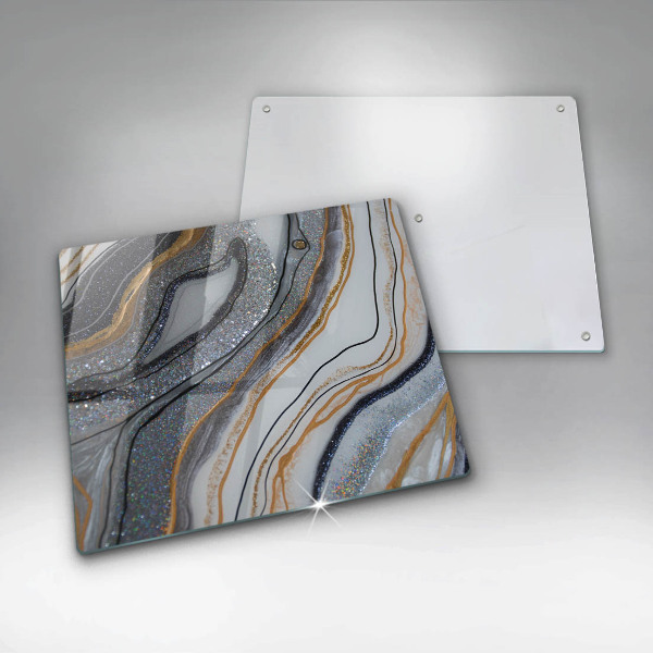 Protection plaque induction rocher avec de l'or