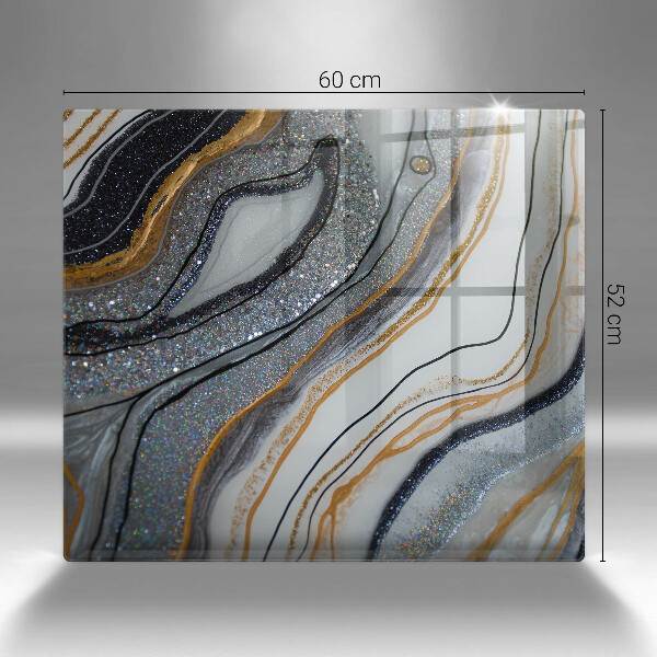 Protection plaque induction rocher avec de l'or