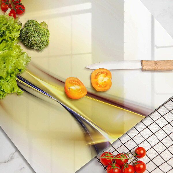 Cache plaque de cuisson Lignes de lumière abstraites