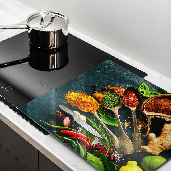 Cache plaque de cuisson Cuillères à épices de cuisine