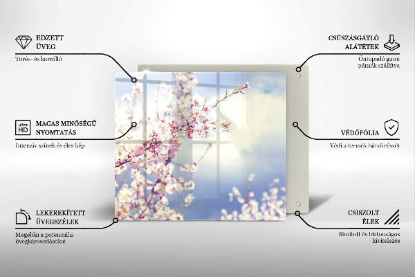 Protection plaque induction Arbre en fleurs