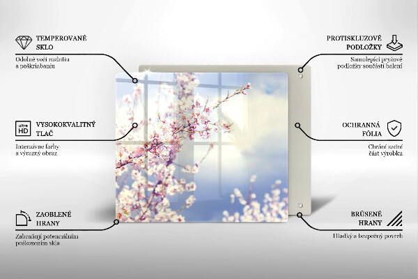 Protection plaque induction Arbre en fleurs