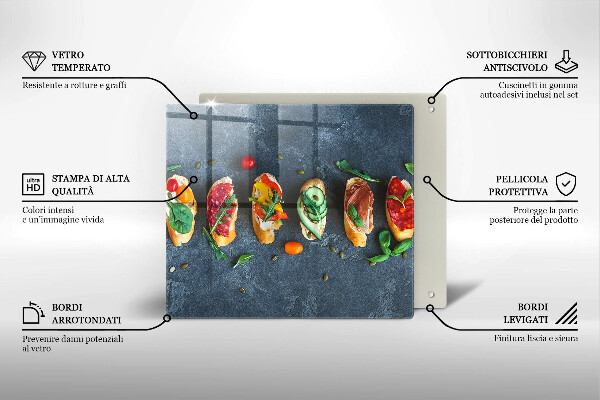 Protection plaque induction Sandwichs colorés