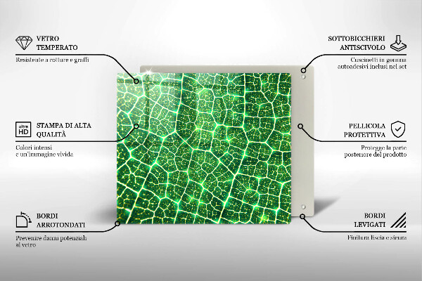 Protection plaque induction Structure des feuilles