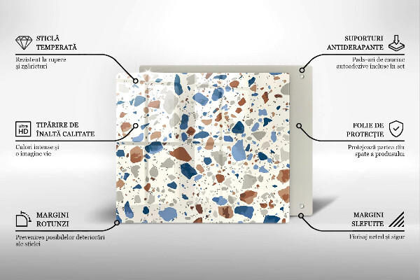 Protection plaque induction Grès décoratif