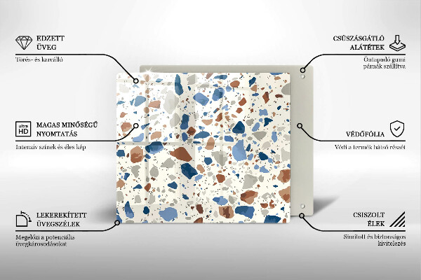 Protection plaque induction Grès décoratif