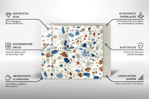 Protection plaque induction Grès décoratif