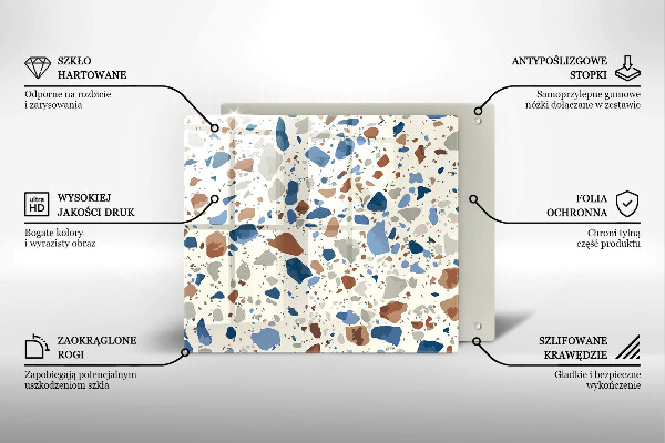 Protection plaque induction Grès décoratif