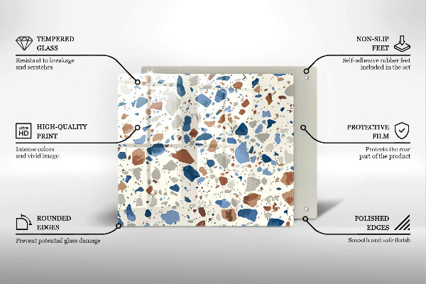 Protection plaque induction Grès décoratif