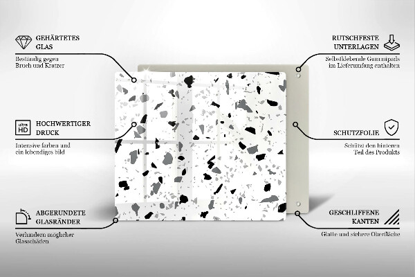 Protection plaque induction Grès décoratif