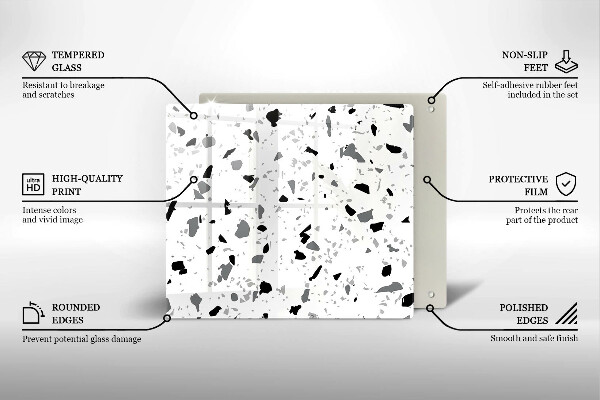 Protection plaque induction Grès décoratif