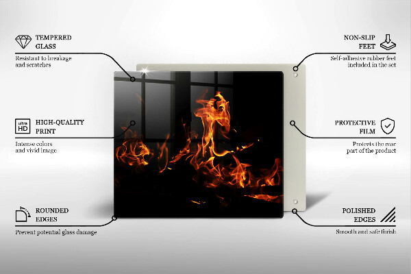 Protection plaque induction Allume une flamme vivante