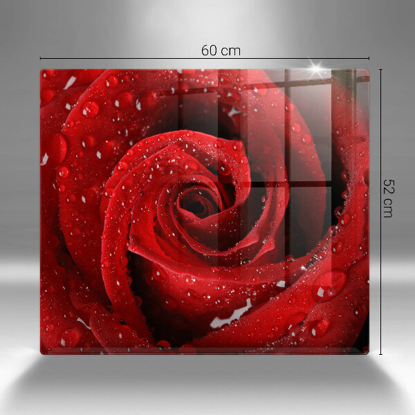 Cache plaque de cuisson Pétales de fleurs de roses