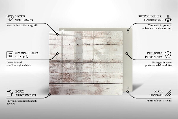 Cache plaque de cuisson Vieilles planches de bois
