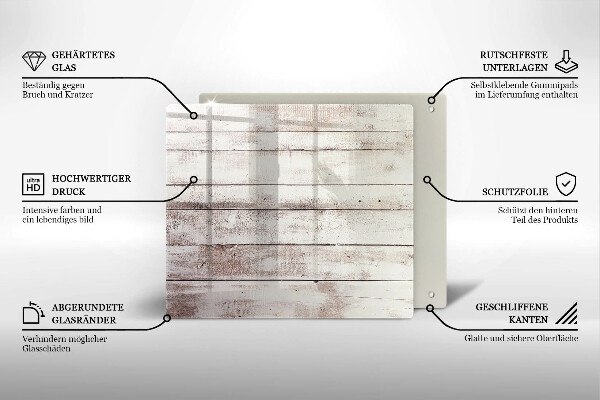 Cache plaque de cuisson Vieilles planches de bois