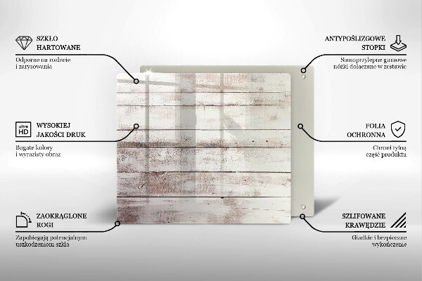 Cache plaque de cuisson Vieilles planches de bois