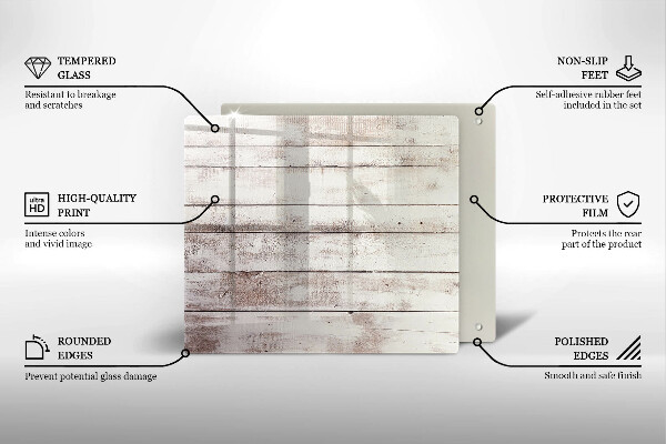 Cache plaque de cuisson Vieilles planches de bois