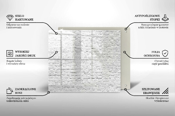 Cache plaque de cuisson Mur de briques